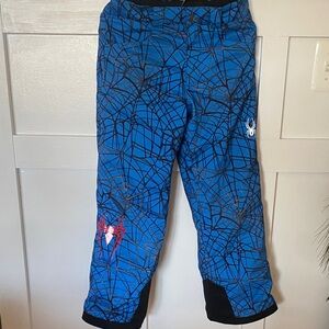 Blue Spider Web Pattern Pants